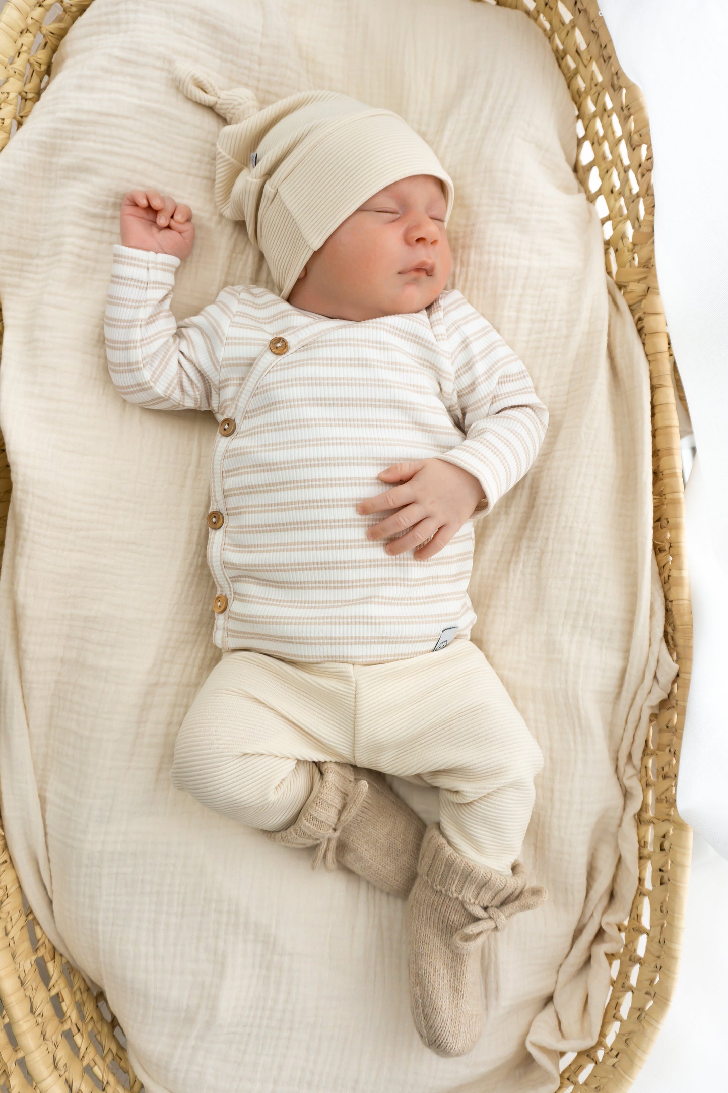 Newborn set Naturel (rib)