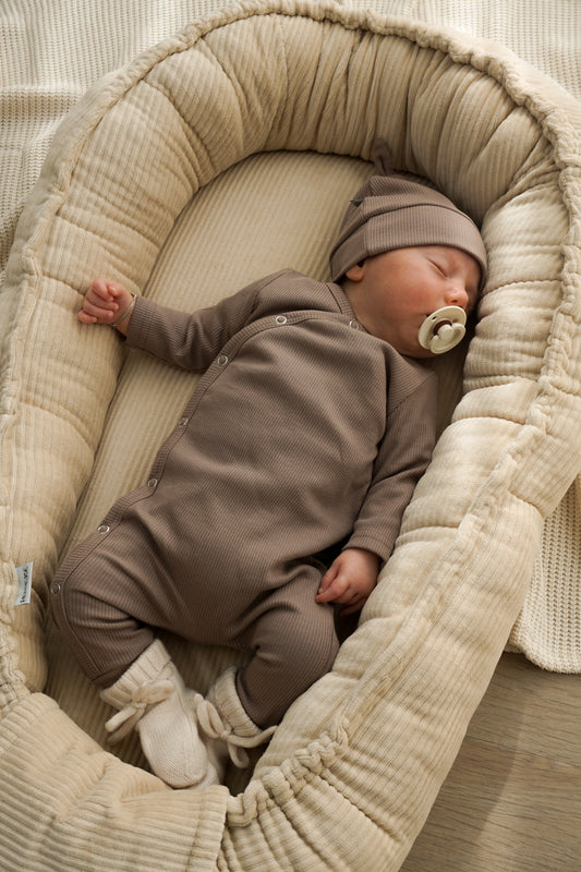 Babynestje Beige (rib velours)